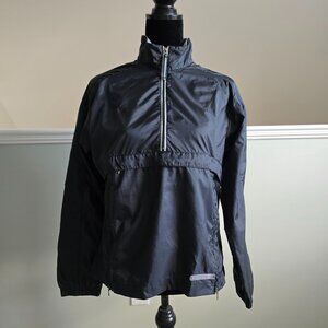 Vintage Nike Windbreaker Lightweight Running Jacket Black Pullover Small 4-6